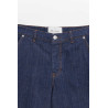 AMI INDIGO LOOSE BERMUDA SHORTS